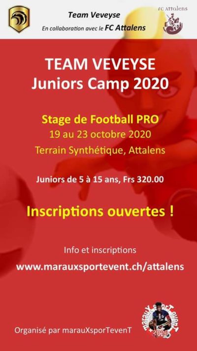 Team Veveyse Juniors Camps – Attalens